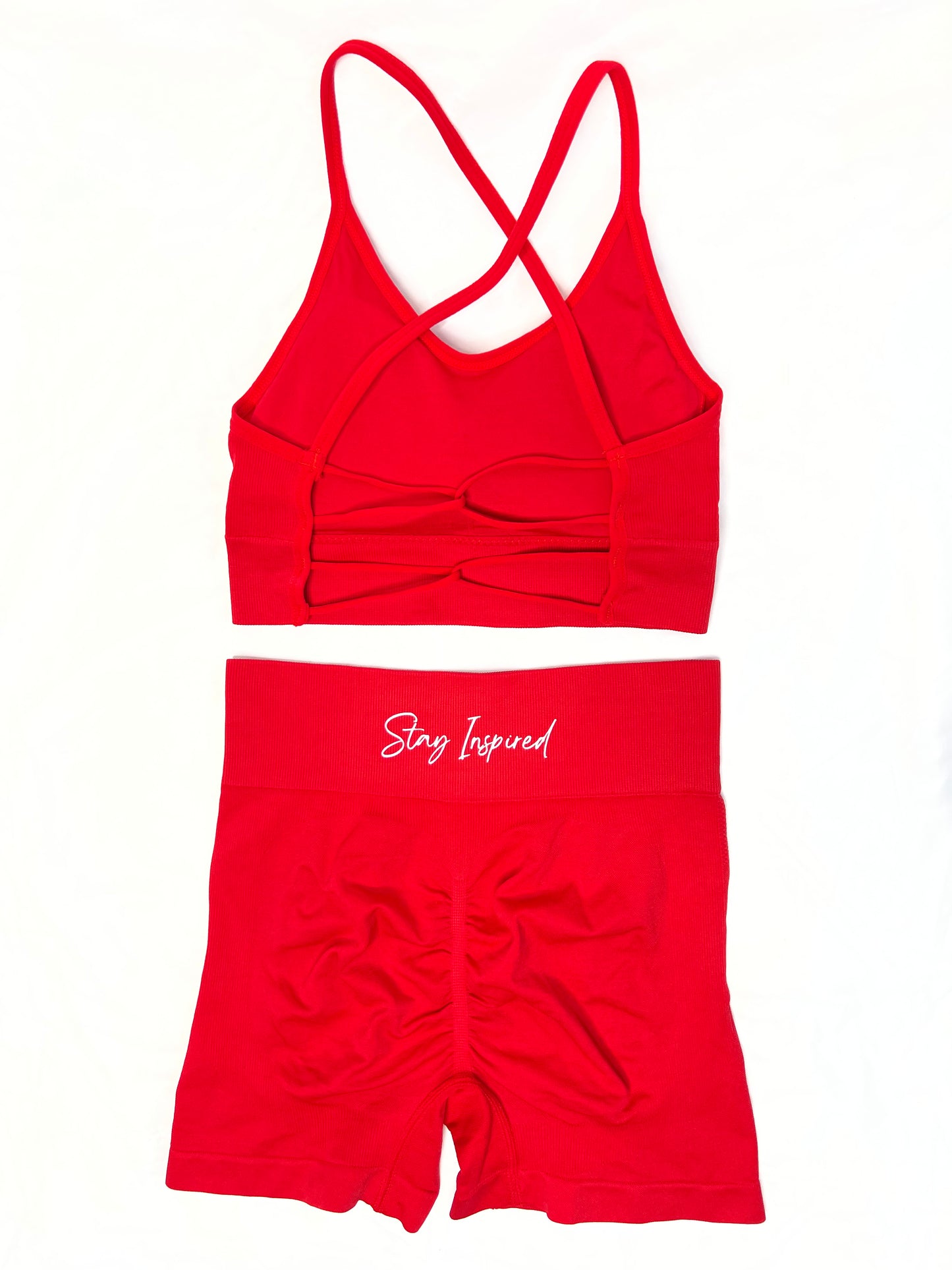 Look Back At It Shorts (Red)