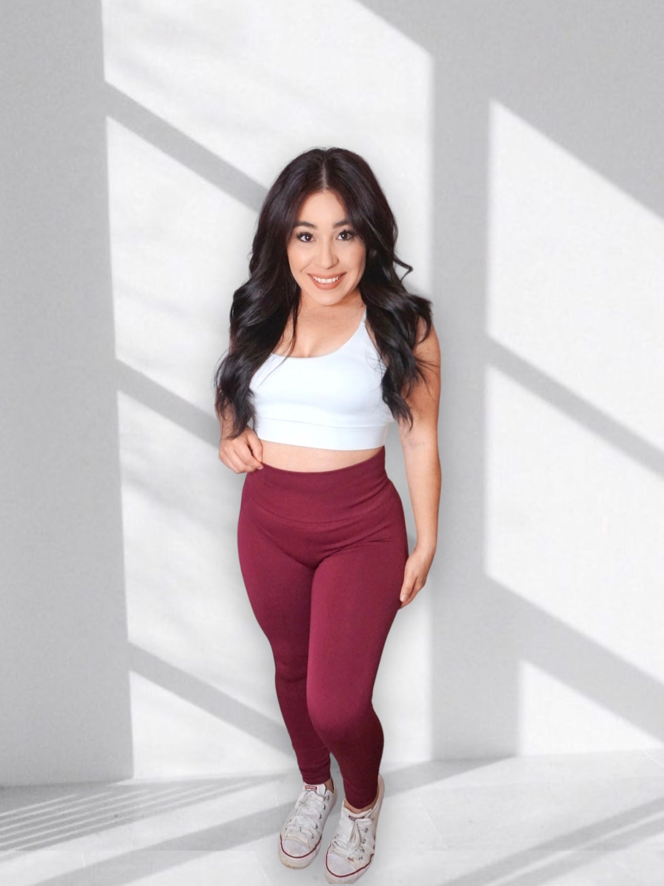 Seamless Scrunch Leggings (Burgundy)