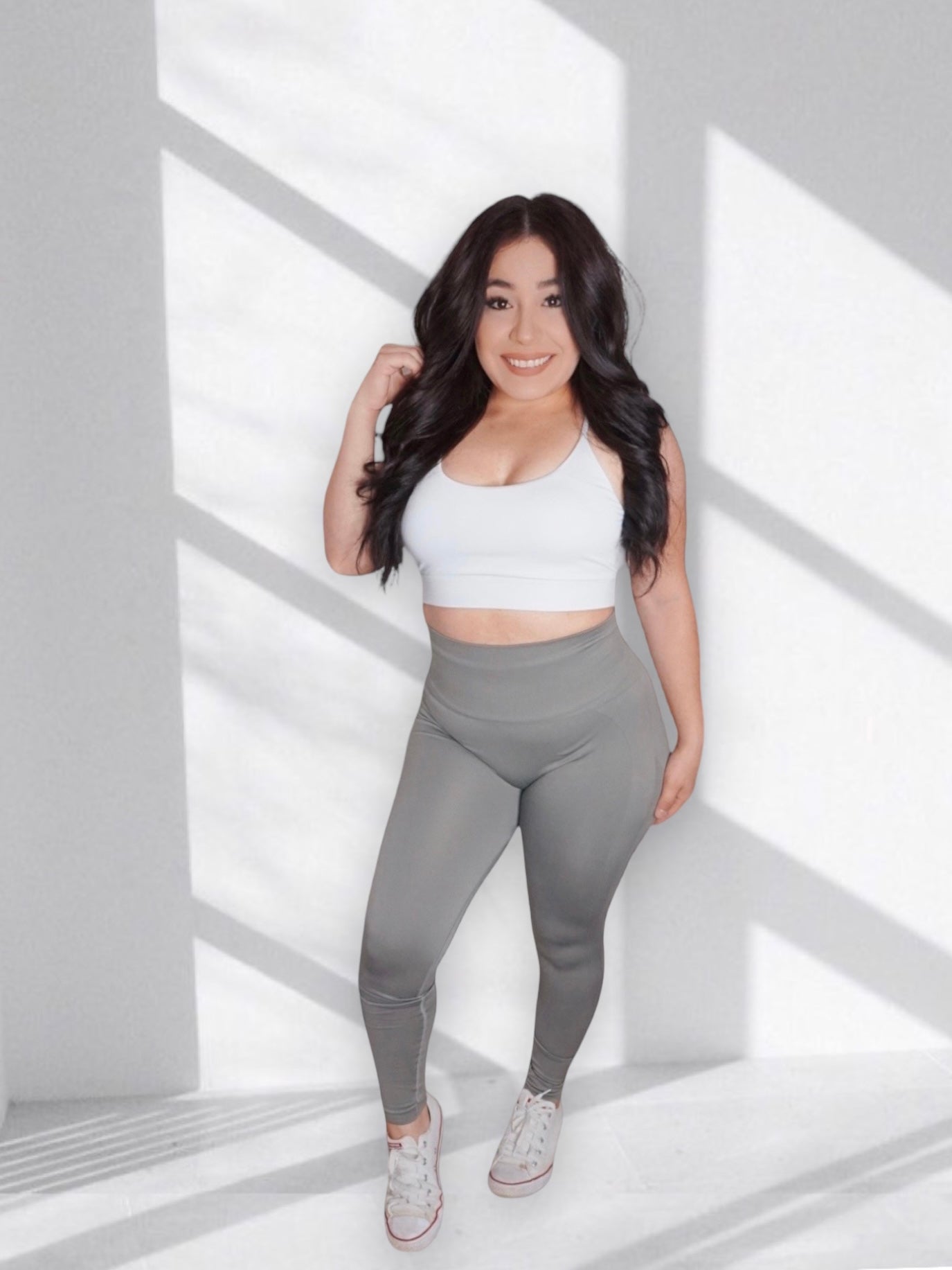 Scrunch Seamless Leggings, Grey