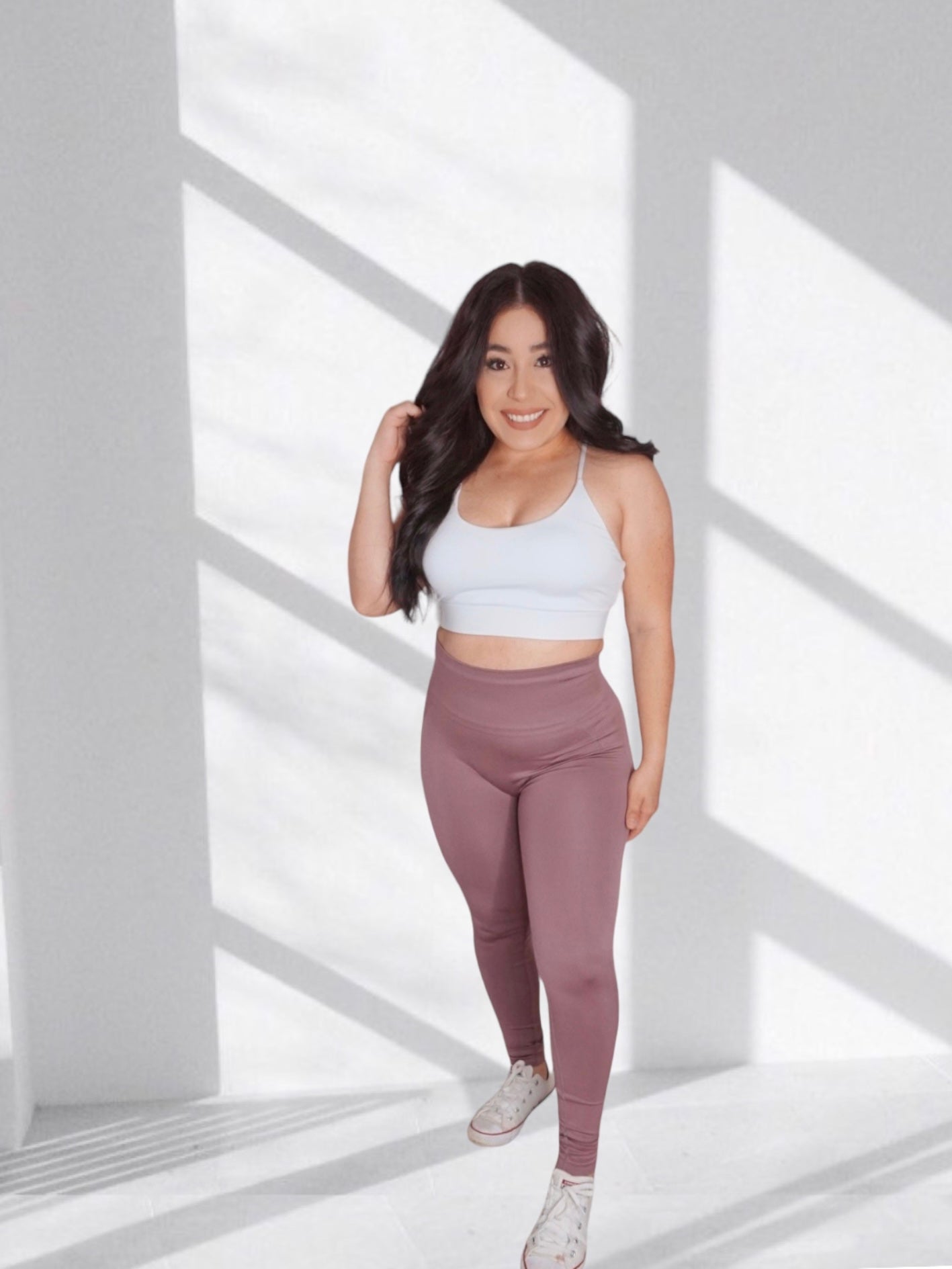 Seamless Scrunch Leggings (Dusty Purple)