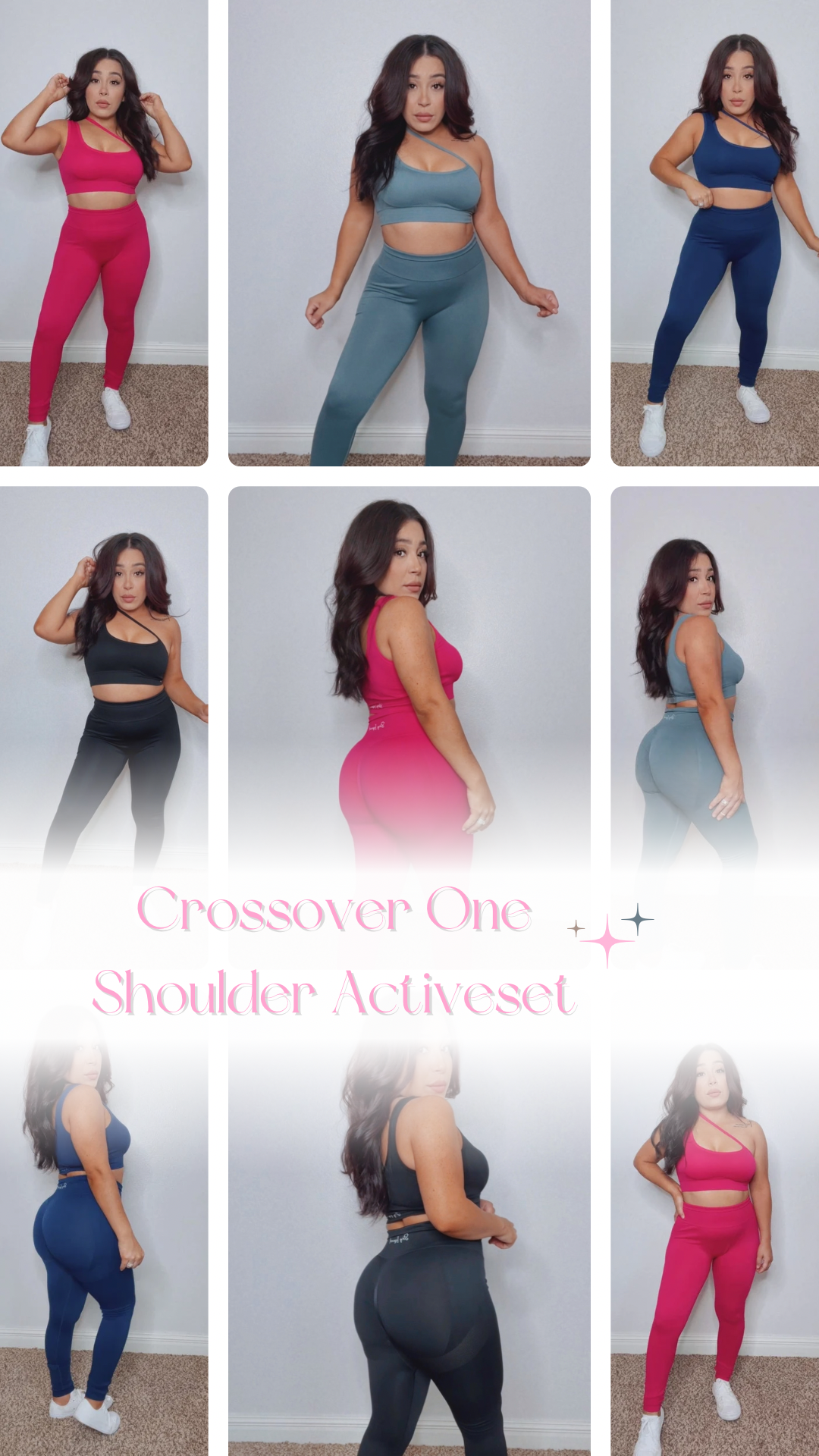 Crossover One Shoulder Active Set