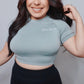 Seamless Crop Tops (Grey)