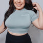 Seamless Crop Tops (Bright Pink)