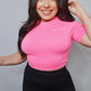 Seamless Crop Tops (Bright Pink)