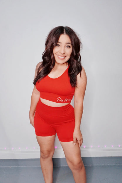 Look Back At It Shorts (Red)