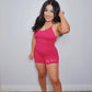 Snatch Me Up Romper (Hot Pink)